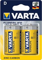 Varta D Mono Superlife batterij - 2 stuks
