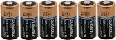 6 stuks DURACELL CR123 3volt Lithium batterijen