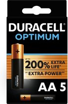Duracell Optimum Alkaline AA batterijen - 5 stuks