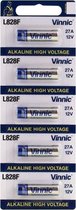 5x A27 12v batteries Alkaline L828F MN27 27A L828 battery