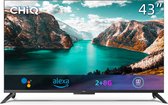 CHiQ U43G7PF Handsfree spraakbediening Frameloze Smart Android TV, 4K UHD