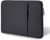 Macbook air M2 hoes Sleeve Spatwater proof Zwart - Mabook Air hoes 13.3 met handvat & ruimte voor accessoires - Macbook Air 2022 hoes - Macbook air M2 case