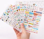 Bullet journal stickers - circa 300 stickers -Bullet journal - Kawaii stickers - Bullet journal accesoires - Stickers volwassenen - Stickers kinderen - Laptop stickers