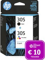 HP 305 - Inktcartridge - kleur & zwart + Instant Ink tegoed