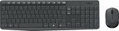 Logitech MK235 - Draadloos Toetsenbord en Muis - QWERTY - Donkergrijs