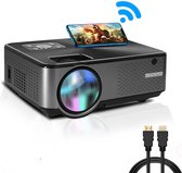 Looki Beamer X - Full-HD 6500 Lumen - WiFi Connect (Streamen Vanaf Telefoon) - Zwart - Mini Projector