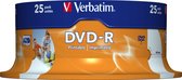 Verbatim 43538 DVD-R Wide Inkjet Printable ID Brand Schijven