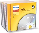 Philips CR7A0NJ10 - CD-R 80Min - 700MB - Audio - Jewelcase - 10 stuks