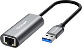 Tecknet USB naar Internet / Ethernet LAN Netwerk adapter - USB 3.0 ondersteund - Zwart