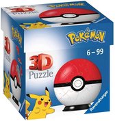 Ravensburger 3D Puzzel Pokémon Pokéball Rood/Wit - 54 stukjes