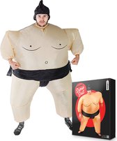 MikaMax Sumo Wrestler Pak - Elektrische Opblaasbaar Pak - Sumo Worstelaar Kostuum - Verkleedkleding - Voor Volwassen en Vanaf 14 jaar - One Size Fits All