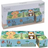 Blokpuzzel - 10 blokken - Educatief Speelgoed - Peuter - Kinderen - 2 tot 5 jaar - dieren