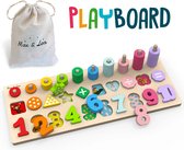 PlayBoard - 8-in-1 houten educatief speelgoed