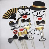 Roaring Twenties - Gatsby 20pcs Photobooth props - Fotohokje Rekwisieten