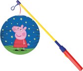 Mooie Lampion Peppa Pig print 25 cm met lampionstokje setje - Lampionnentocht/sint Maarten