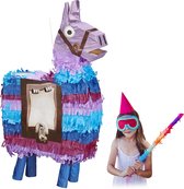 relaxdays pinata lama - verjaardagspinata alpaca - zonder vulling - kinderverjaardag