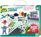 Lena Knutselset Jumbo Junior - 35,5cm - Karton Turquoise - 800-delig