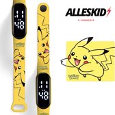 Pokémon Horloge - Pikachu - Smartwatch - Leerklok - Waterdicht - Siliconen - Kinderhorloge - Speelgoed - Digitaal - Armband - LED Display - Cadeau - Geel - Watch