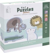 Little Dutch Legpuzzels Dieren - 6 Puzzels