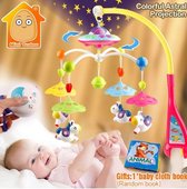 Kleurvolle Baby Muziek Mobiel met Afstandsbediening en sterren projector