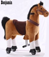 Kids-Horse Rijdend Speelgoed Paard - Benjamin TB-2007S - Bruin
