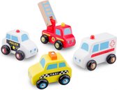 New Classic Toys Speelgoedvoertuigen Set - 4 Auto's