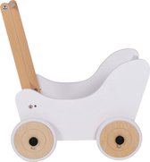 Bandits & Angels - Houten Poppenwagen - Little Angel - Classic White