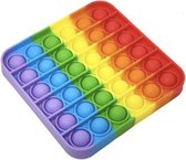 Pop it regenboog - Fidget toy regenboog - Vierkant