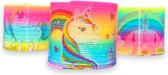 2 STUKS - TRAPVEER - TRAPLOPER - MAGIC SPRING - 2 STUKS - UNICORN - EENHOORN - REGENBOOG - TREND SPEELGOED - MEISJES - MEIDENCADEAU -