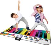 N-GEAR Piano Dansmat XXL - Interactieve Speelmat / Muziekmat - 42 x 180 cm - 8 Instrumentgeluiden