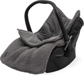 Jollein Voetenzak voor Autostoel & Kinderwagen - Teddy - Storm Grey