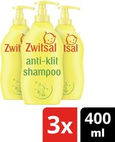 Zwitsal Baby Anti-Klit Shampoo - 3 x 400 ml - Voordeelverpakking