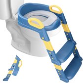 Macx & Macx WC Verkleiner met Trapje - Inclusief Handvaten - Opvouwbaar - 2 tot 7 jaar - Blauw