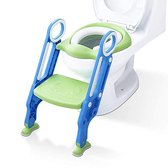 LifeGoods WC Verkleiner met Trapje - Trainer met Opstapje - 2 tot 7 Jaar - Groen/Blauw