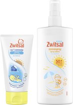 Zwitsal Voor en Na 't zonnetje 0% parfum - Zonnespray 200 ml + Aftersun 150 ml - Zonnepakket