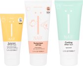Naïf Zonnebrandcrème - Voordeelverpakking - Adult Face SPF 30 50ml + Kids SPF 50 en Aftersun 100ml - met Natuurlijke Ingrediënten