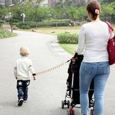 Veiliheids polsband kinderen – anti wegloop wandelkoortje - flexibel en elastisch looplijn peuter van 2,5 – blauw