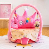 AdomniaGoods - Baby zitkussen - Baby zitstoel - Baby zitje - kinderstoel - Baby zitzak - Babyspeelgoed - Roze