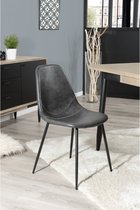 Macabane  -  AUGUSTIN -  Set van 2 John stoelen zwart -  43x54x81cm