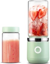 Blend In - Blender To Go - Smoothie Maker - Oplaadbare Mini Blender - Smoothies & Shakes - Draadloos & Draagbaar - Fruit Mixer - USB Oplaadbaar - 350ML - Groen