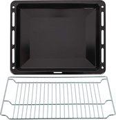 ICQN Bakplaat en Rooster Set voor Oven - 460x370x30 mm