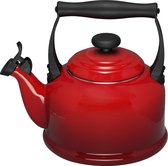 Le Creuset Tradition Fluitketel - 2.1 l - Kersenrood