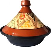 Tajine van aardewerk en gegoten aluminium, ook geschikt voor inductie