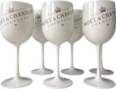 Moët & Chandon Ice - 6 stuks Champagne Glazen (Wit) - Acryl