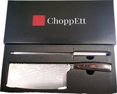 ChoppEtt Hakmes voor vlees | Inclusief Messenslijper | 31cm | Roestvrij Staal | Hakmessen | Hakmes kokmes | Hakmes slager | ChoppEtt |