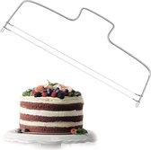 Homewell® Taartsnijder met twee draden - RVS - Taartzaag & Cake snijder - 8 hoogtes