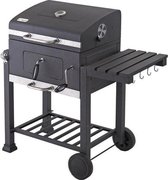 Tepro Toronto Click barbecue bbq houtskool - grilloppervlak (LxB) 56 x 42 cm - met Thermometer in de Deksel - RVS - Houtskoolbarbecue