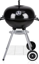 BBQ Collection Houtskoolbarbecue - Kogelbarbecue 45 x 60 centimeter - Ronde Barbecue - Barbecue op Wielen -  Zwart - Metaal