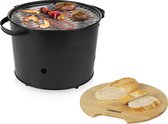 Princess 01.112240.01.001 -  Hybride Bucket Barbecue - Zwart - Elektrisch en kolenbarbecue - 1400 Watt - 240°C