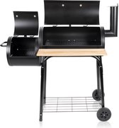 BBQ collection Smokerbarbecue  - BBQ Smoker - met Aparte Smoker - Instelbare Schoorsteen - 104 x 58 x 114 cm